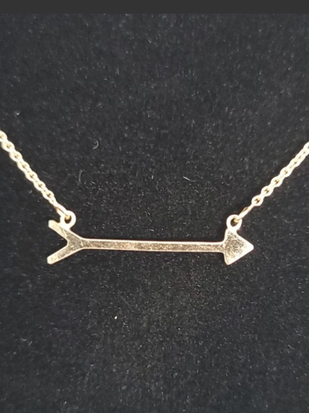 Stella & Dot Sterling Silver On The Mark Arrow  Necklace